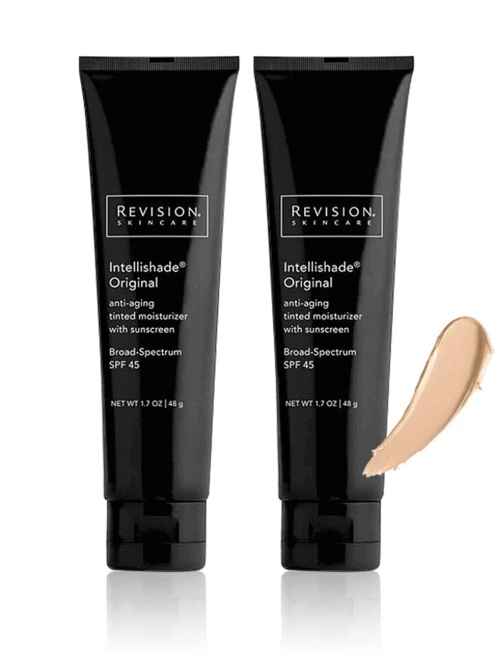 NEW Revision Intellishade Original SPF 45 1.7 oz.Facial Moisturizer-2 pack